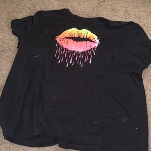 Bella Canvas Tye-Dye Lips T-Shirt